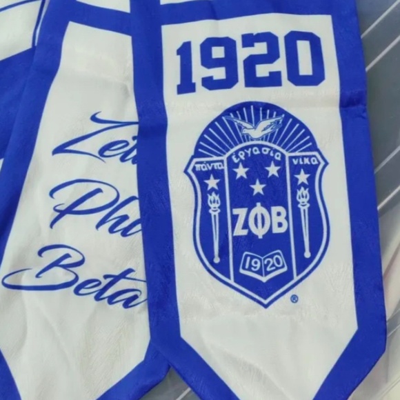 Zeta Phi Beta bow tie stole or scarf - Picture 2 of 2